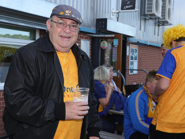 Fans at the ground before their trip to Wembley.