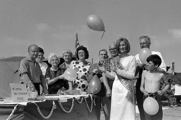 Having a great time at Blidworth Carnival in 1970.