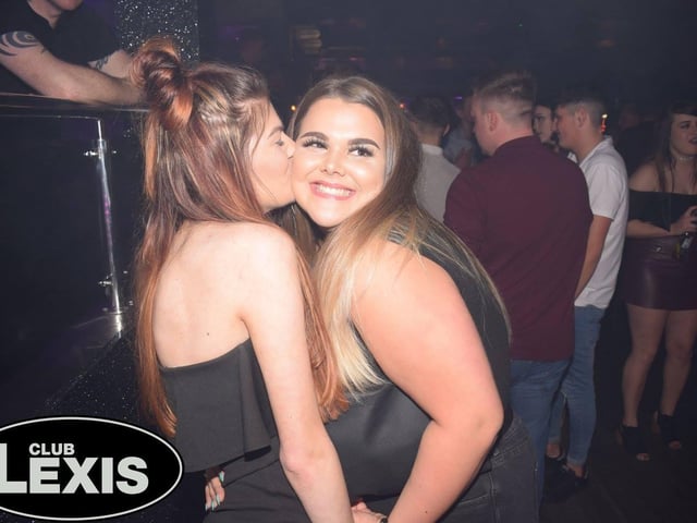 A quick peck on the cheek