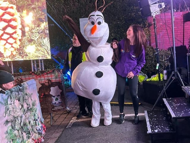 Olaf from Frozen was a special guest on the night.