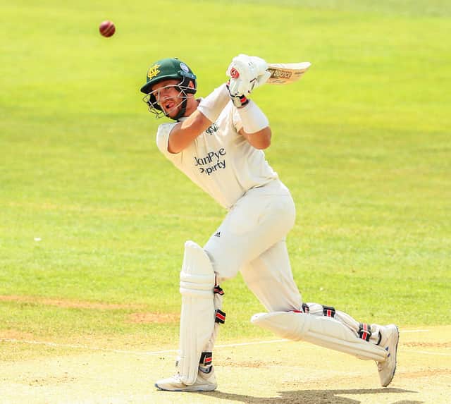 Joe Clarke has been awarded his county cap by Nottinghamshire. (Photo by Jacques Feeney/Getty Images)