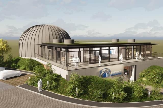 An artist's impression of the new planetarium building. (Photo by: Sherwood Observatory)