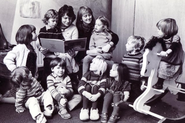 Pupils and Staff from Sheffield’s Rudolph Steiner School in 1985.