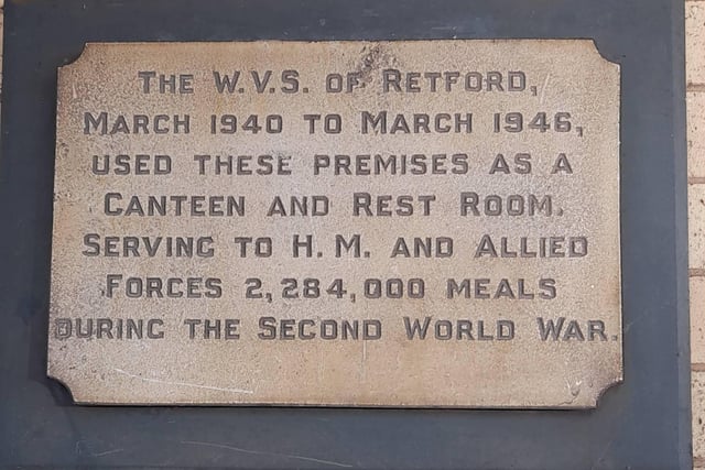 This photo of a plaque on platform one at Retford Train Station was sent to us by Phyllis Romans