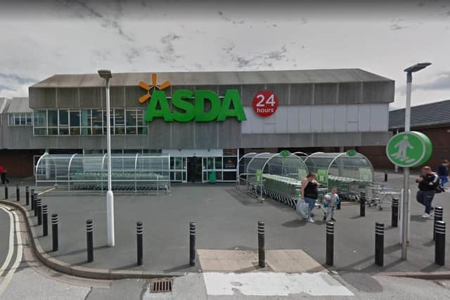 Officers were called to the Asda in Priestsic Road, Sutton