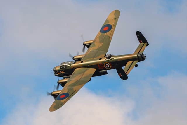 There will be a flypast from the RAF Battle of Britain Memorial Flight’s Avro Lancaster bomber.