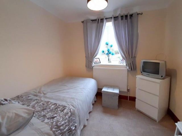 The fourth bedroom is the smallest in the house, but could prove perfect for a guest who is staying over. It faces the front of the property.