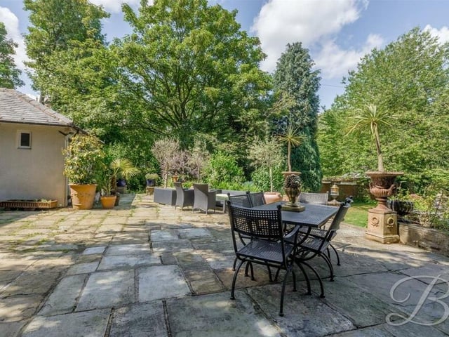 Idyllic summer days can be spent on the garden patio of the £765,000-plus property which is sizeable enough to accommodate at least two seating areas.