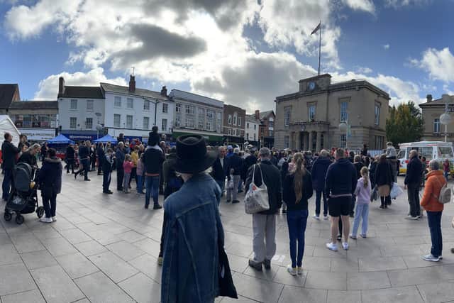 Mansfield BID organised the visit of Titan the Robot, and it attracted hundreds of people into the town centre.