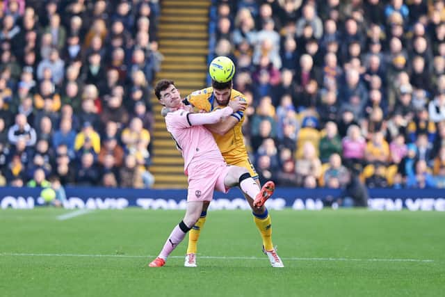 First half action from Mansfield Town's 2-0 defeat to Notts County.