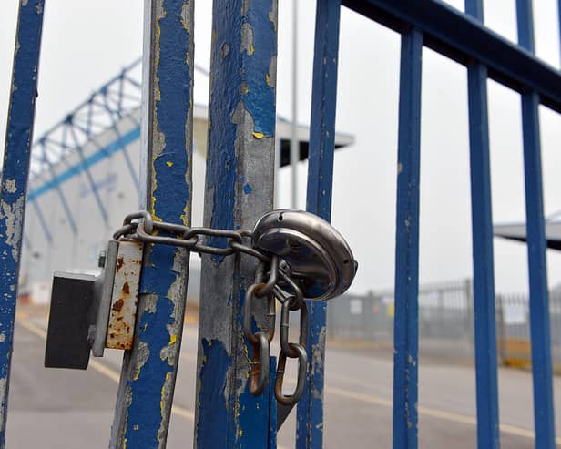 In March, the gates were locked at Mansfield Town's One Call Stadium as football was suspended due to the Covid-19 outbreak.