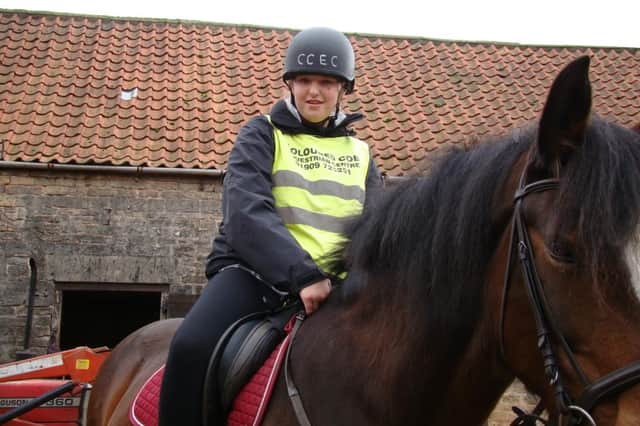 Students from Stubbin Wood School and Whaley Thorns Primary School attended the Coloured Cob riding stables