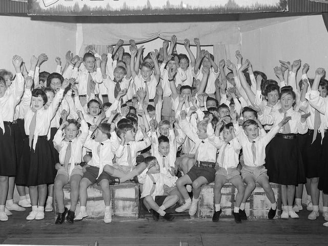 The Skegby Scouts Gang Show in 1963.
