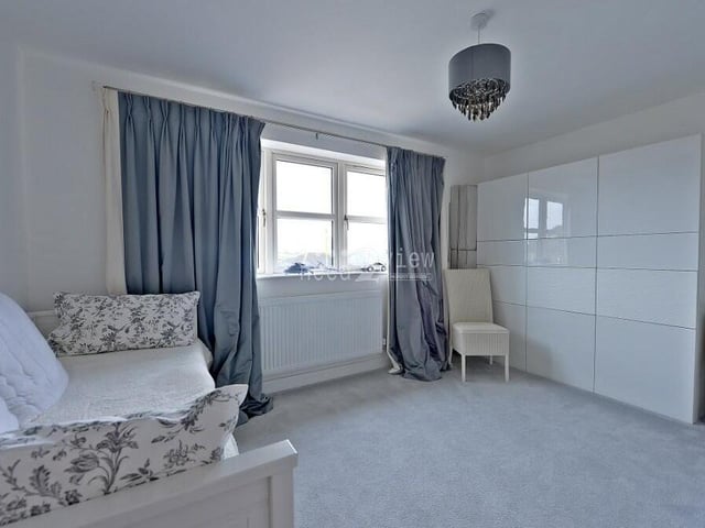 Bedroom number three at the Wagstaff Lane property is a good-sized space overlooking the front. There is room for wardrobes and other furniture or storage.