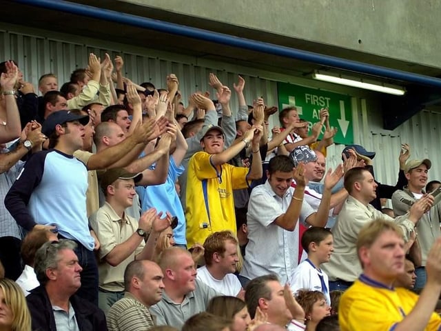 Mansfield fans giving Yeovil a warm welcome for their maiden trip to Field Mill - spot anyone you know?