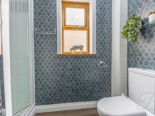 A second shot of the shower room which, like all the rooms in the £330,000-plus house, is well presented.