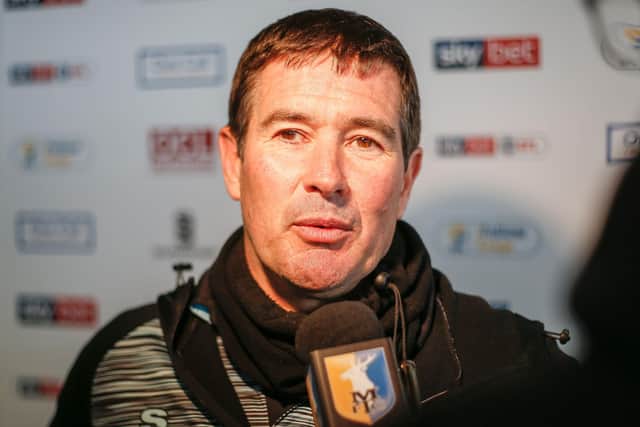 Mansfield Town manager Nigel Clough.