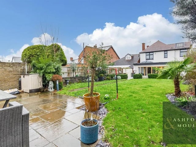 The garden is perfect for entertaining with patio and decking areas as well as lush lawn areas.