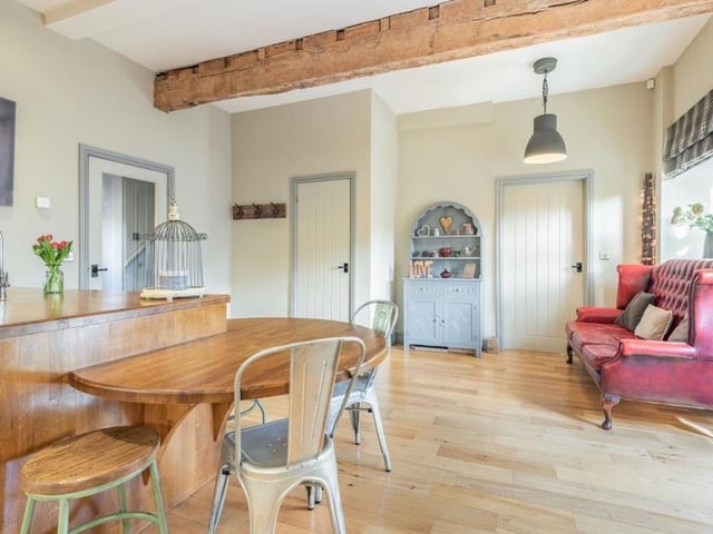 Our last look at the kitchen/diner, which also benefits from a large, under-stairs storage cupboard.