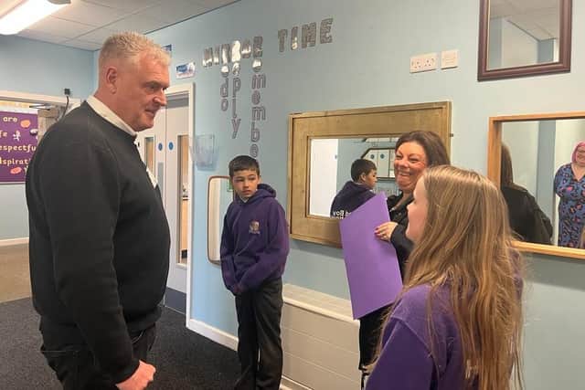 Ashfield MP, Lee Anderson, was given a tour of the school