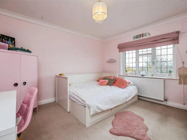 One of four bedrooms in the spacious property.