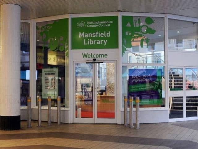 Mansfield Library, West Gate, Mansfield town centre.