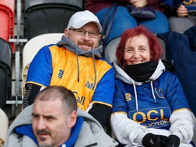 Stags fans made the long trip to Newport where they saw their side pegged back to a late draw.