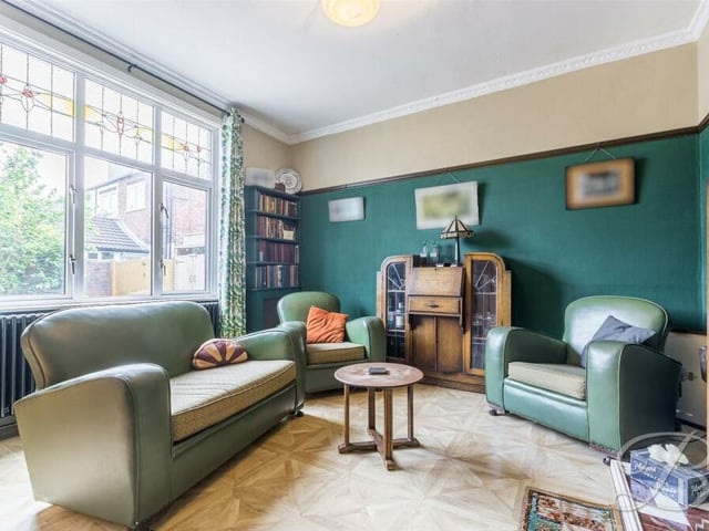 The character of the house is typified by the sitting room, which is both bright and comfortable.