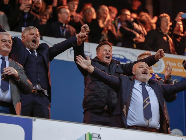 Mansfield Town's fans and players celebrated promotion to League One long into the night.
