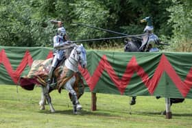 Action from the always popular Legendary Joust event which Bolsover Castle hold over the August Bank Holiday weekend.