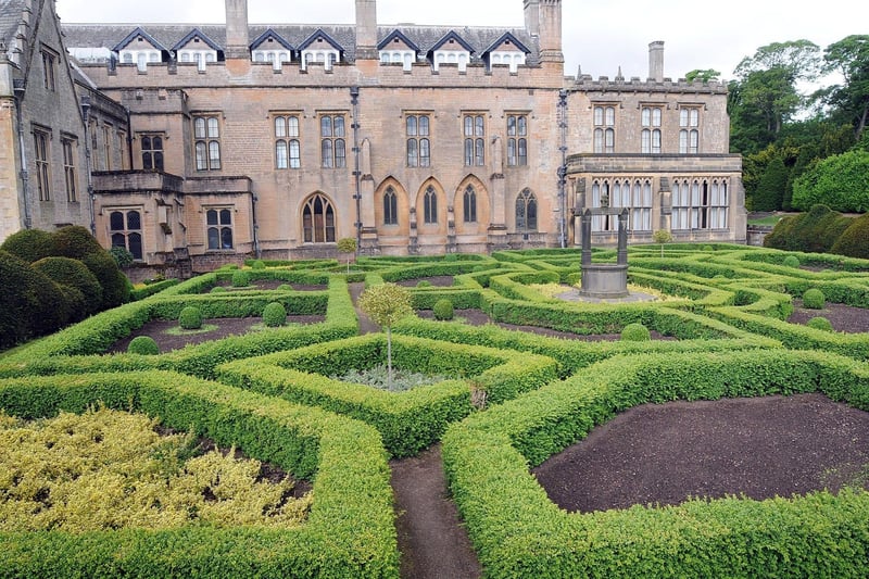 The Spanish garden at Newstead Abbey in 2011.