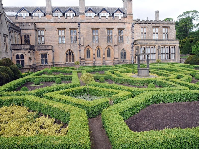 The Spanish garden at Newstead Abbey in 2011.