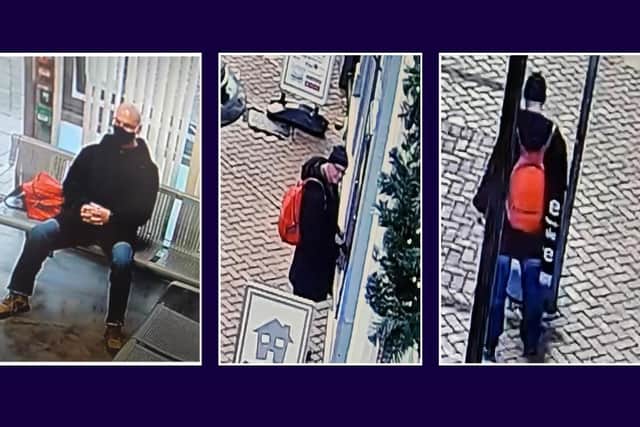 CCTV images have been released showing Marshall in Mansfield Town Centre.