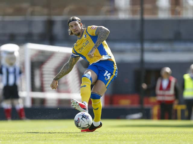 Man-mountain Mansfield Town defender Aden Flint - such an important signing. Photo by Chris & Jeanette Holloway/The Bigger Picture.media