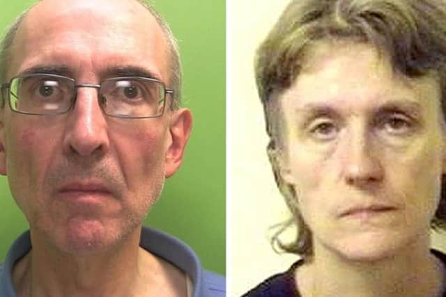 Susan and Christopher Edwards, pictured following their arrest in 2013.