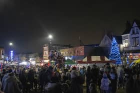 A big crow for the council's Christmas lights switch-on in Hucknall last December. Photo: ADC