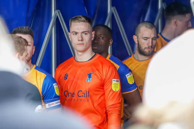Focused and ready to fight for three points - Stags in the tunnel at Bristol Rovers.