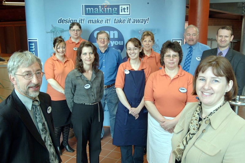 The team pictured at Making it! in 2002
