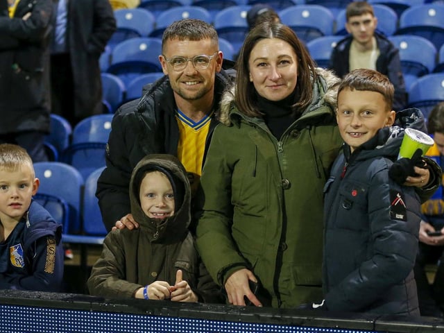 Mansfield Town fans ahead of the League Cup tie with Port Vale.