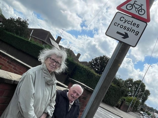 Perhaps the sign should read Cycles passing.