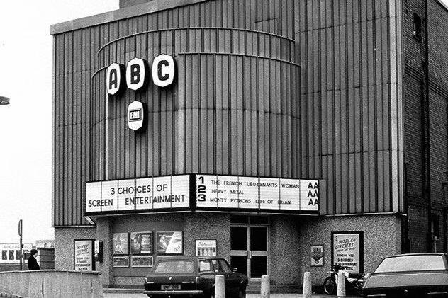 The ABC cinema on Leeming Street has three screens advertising classic films.