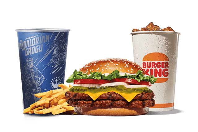 Cup-Mandalorian Double Whopper Meal Large.