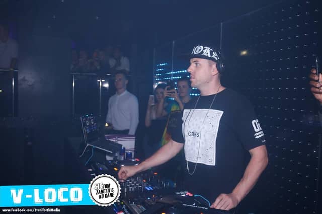 The DJ on the decks