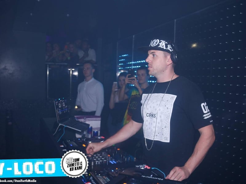 The DJ on the decks
