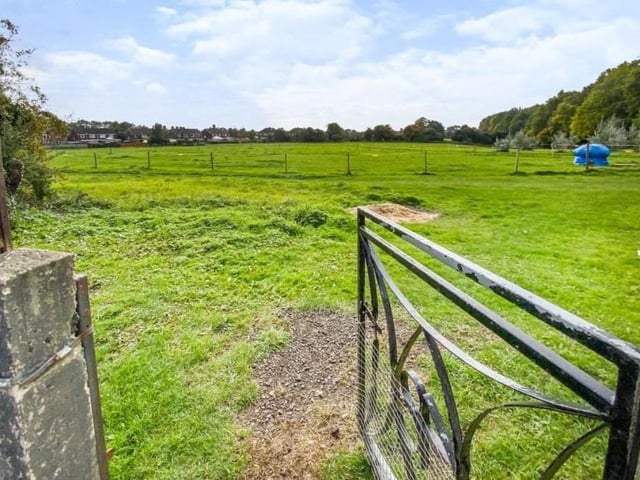 The fact that it is at home with nature is one of the Peveril Drive bungalow's most prized assets. At the back of the property,  a gate opens out on to large fields that are ideal for walking the dog or enjoying some fresh air.