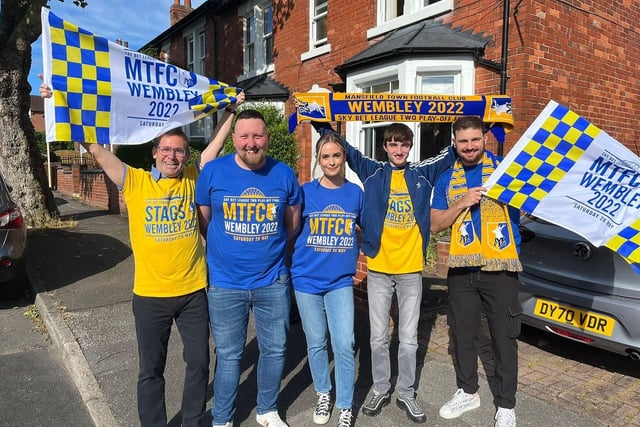 Mansfield Town fans are on the march to Wembley.