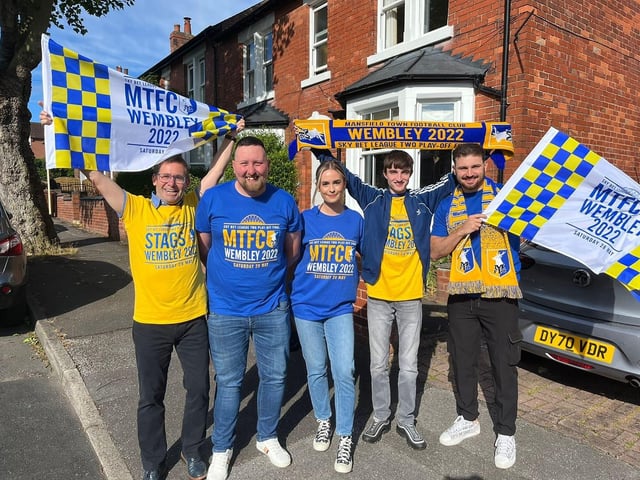 Mansfield Town fans are on the march to Wembley.