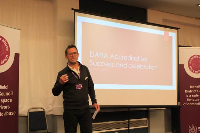 Executive Mayor of Mansfield Andy Abrahams opens DAHA celebration event