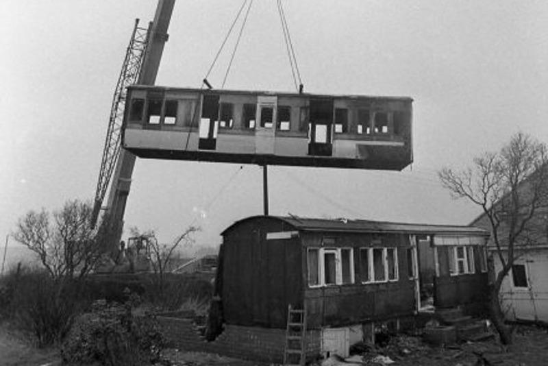 These railway carriages were moved in 1980 - do you remember what they were used for?