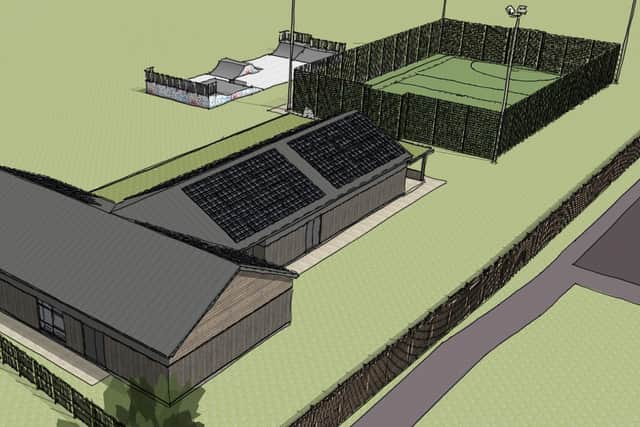 The new building would replace the old Village Hall on Cross Street, which closed four years ago due to safety concerns about the ageing building. Image: Architect’s visualisations.